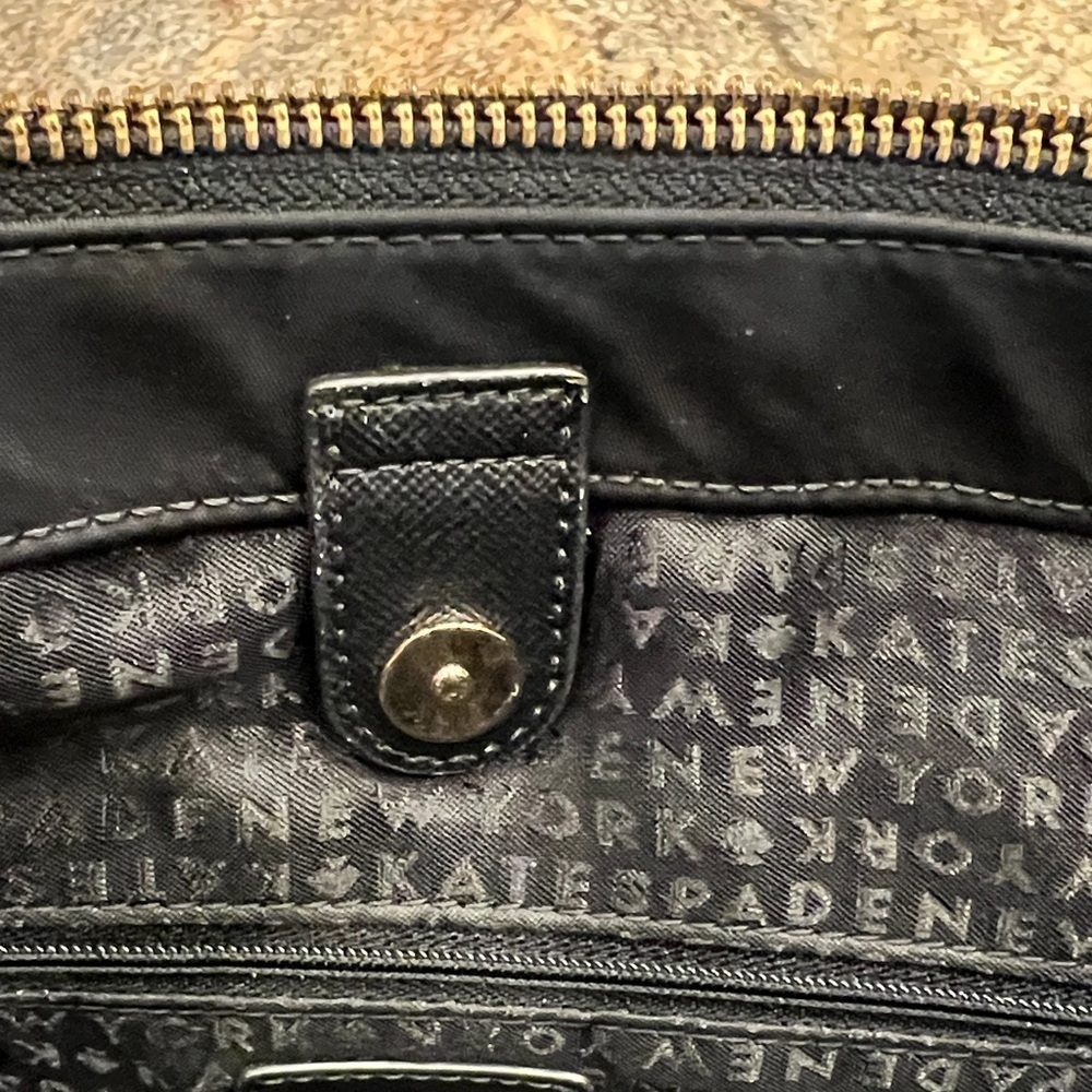 KATE SPADE NEW YORK Wilson Road Alyse Satchel Bag in Black Nylon #WKRU4715 - Picture 7 of 12